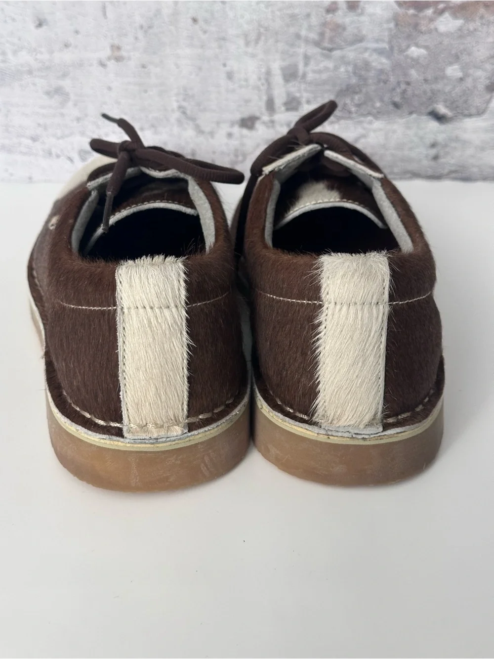 UWEZO Cowhide Derby’s - Brown / Cream